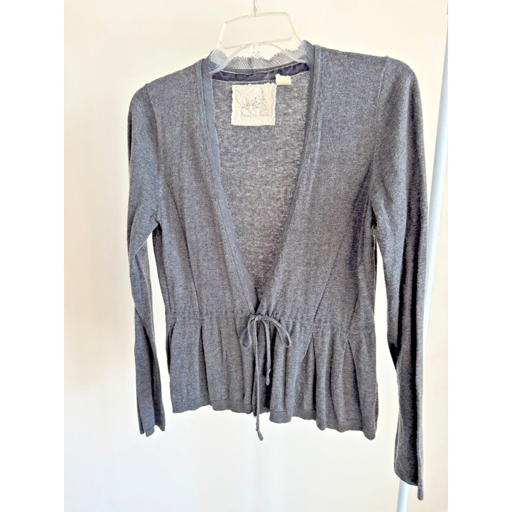 Anthropologie Angel of the North Fringe Cashmere Blend Cardigan